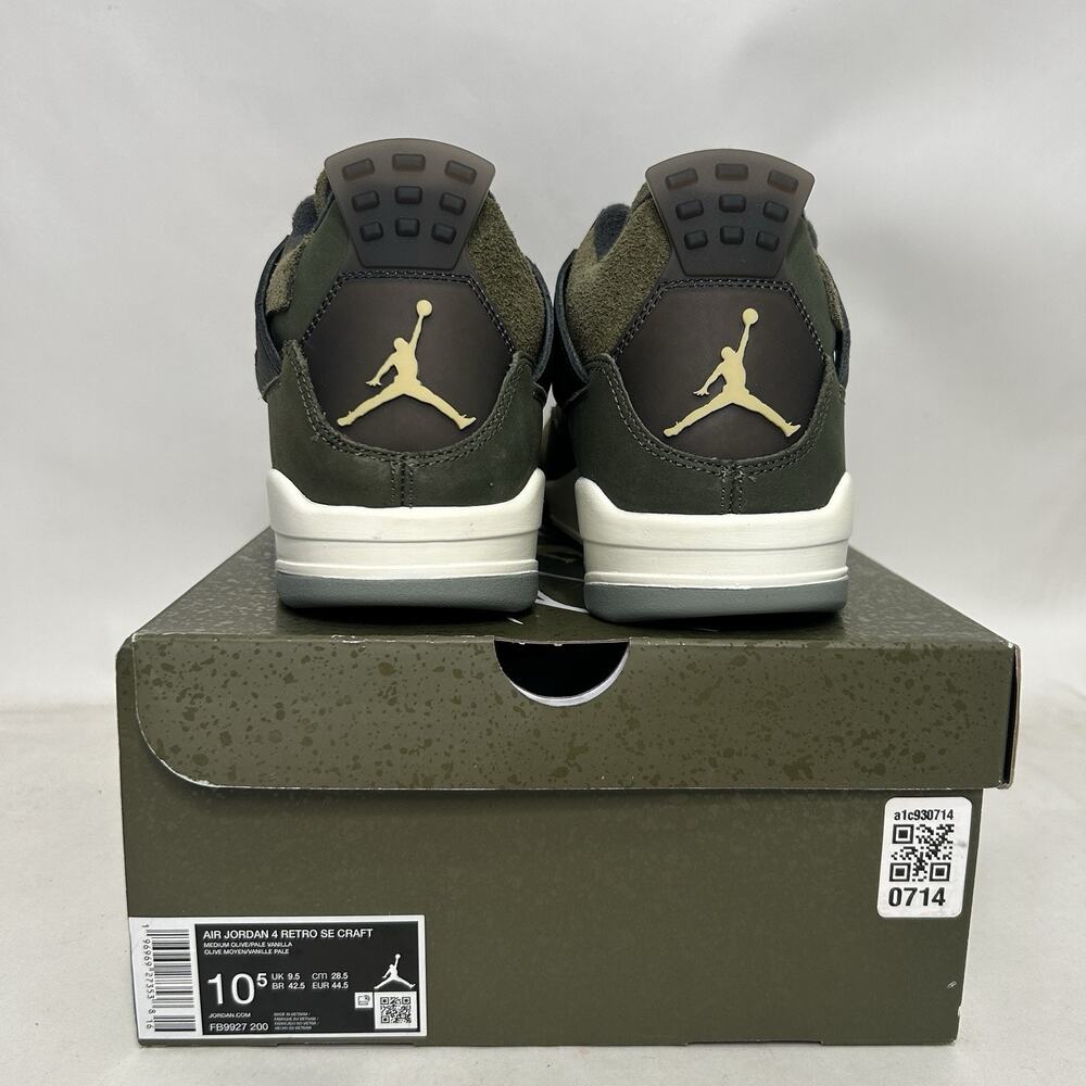 Nike Air Jordan 4 SE Craft “Medium Olive” - Picture 4 of 6